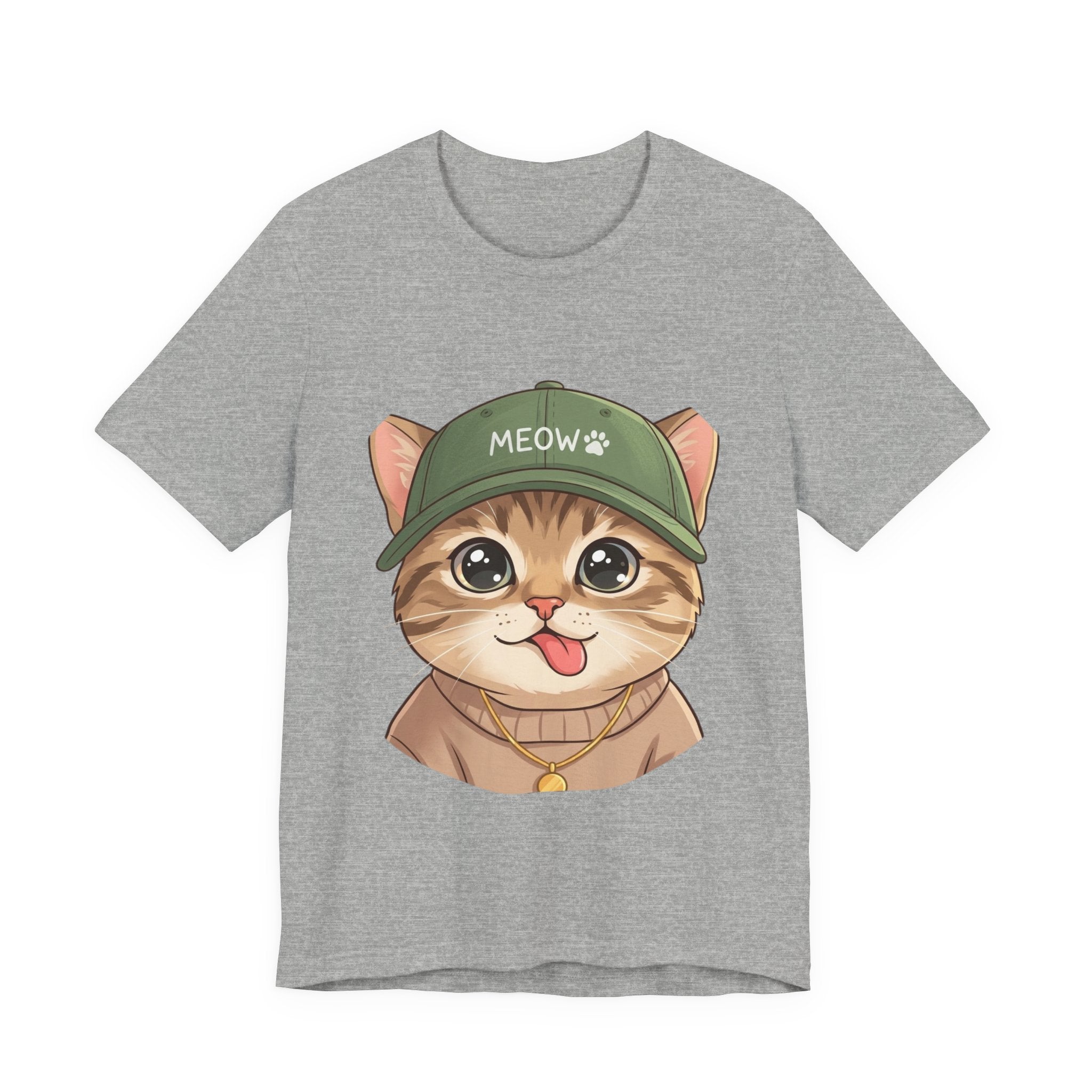 Cute Kitten Tee — 'MEOW' Cat Graphic T-Shirt